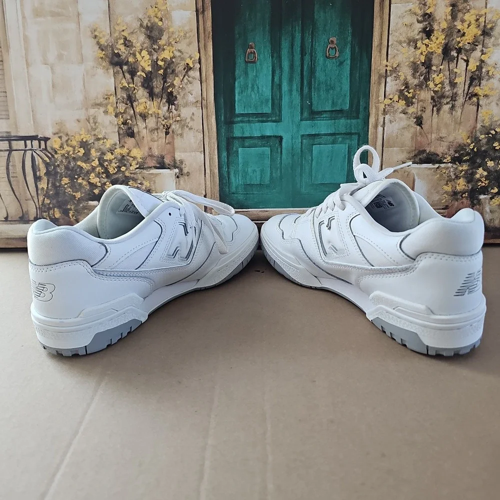 New Balance 550 Cream White Grey Black Men's Sneakers  Men's US Size 10